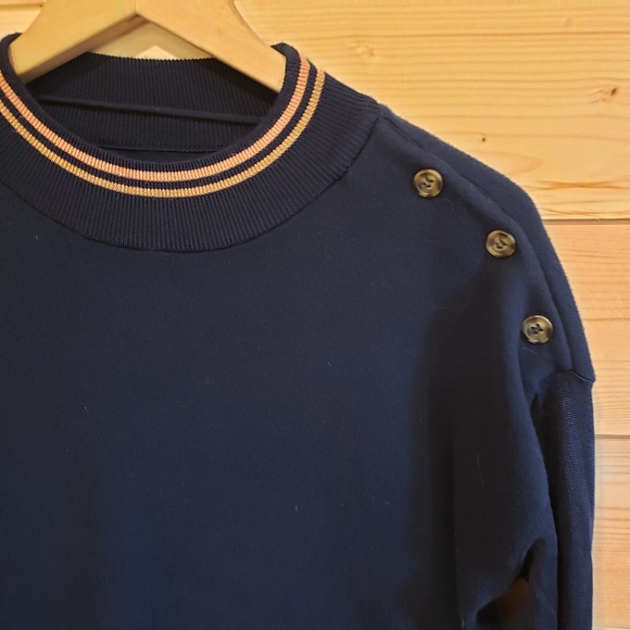 Navy Crew Neck Sweater - Picture 2 of 8